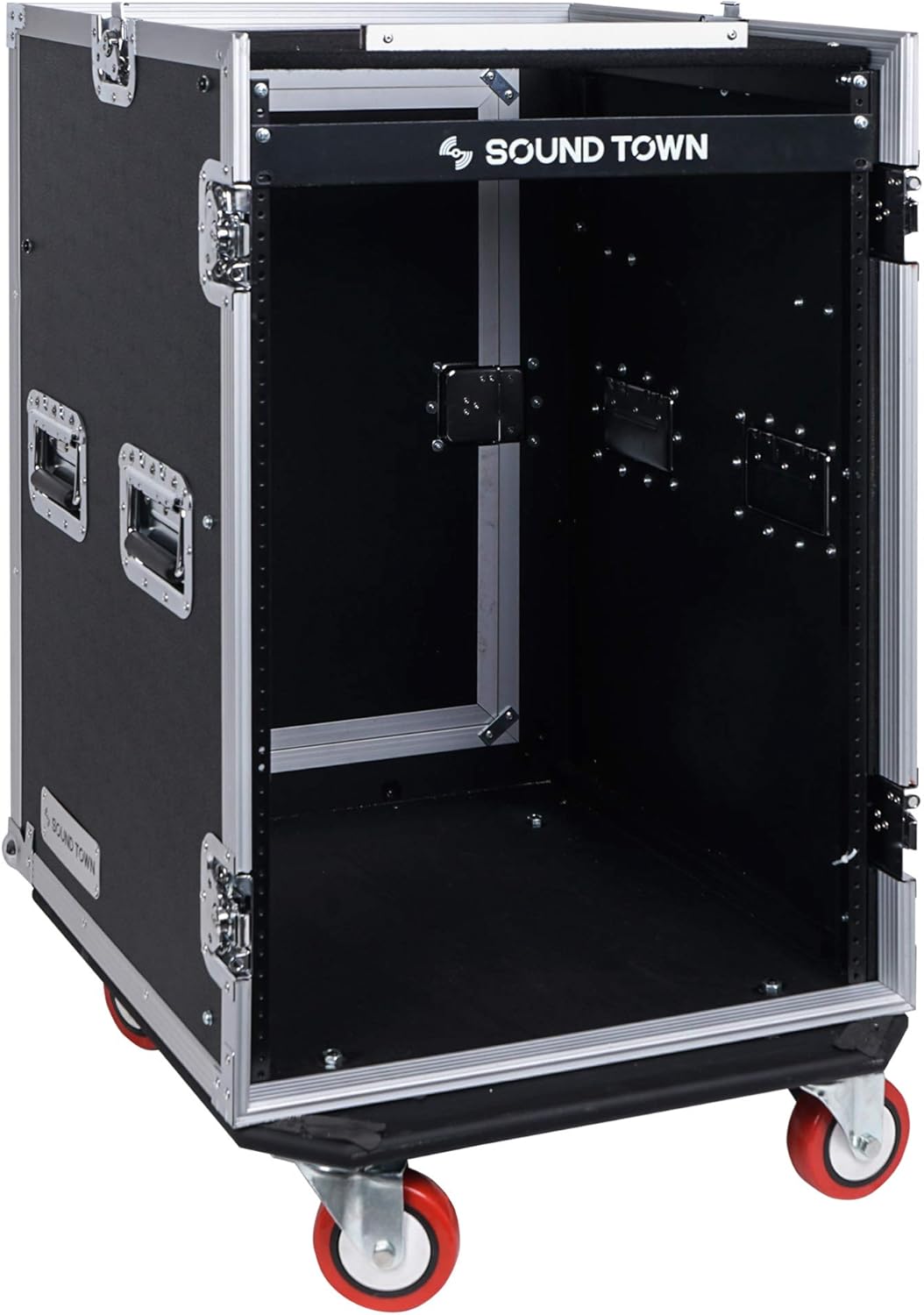 16U PA DJ Rack Road Case with 11U Slant Mixer Top R61649