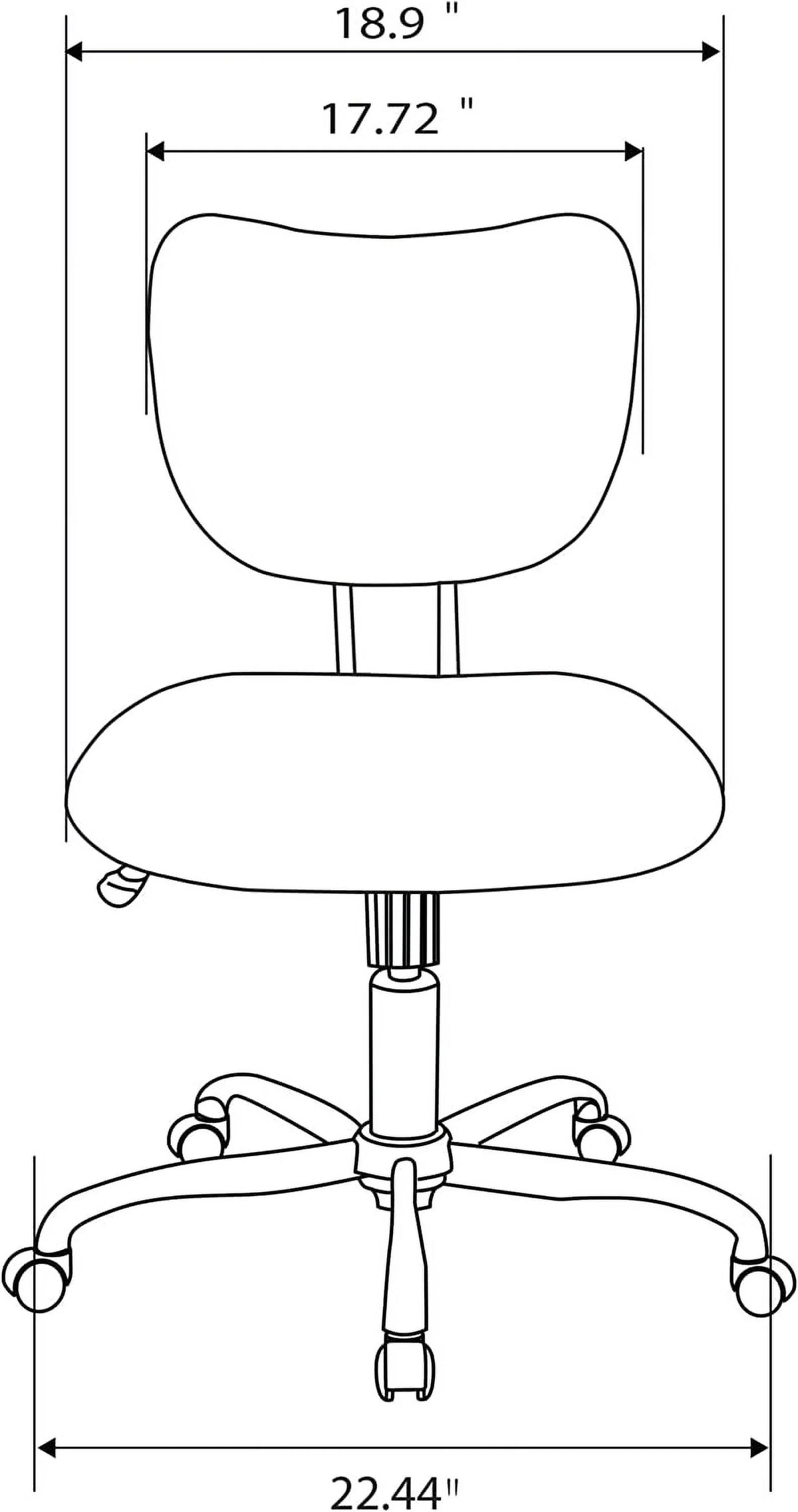 Black Chrome Mesh Low-Back Task Chair M8267
