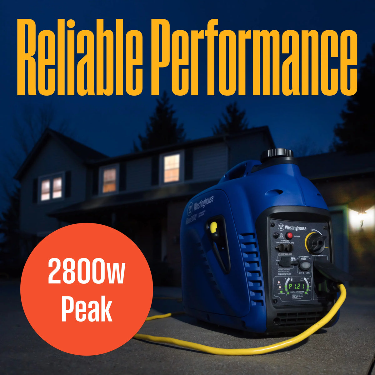 2800 Peak Watt Portable Gas Inverter Generator X443400