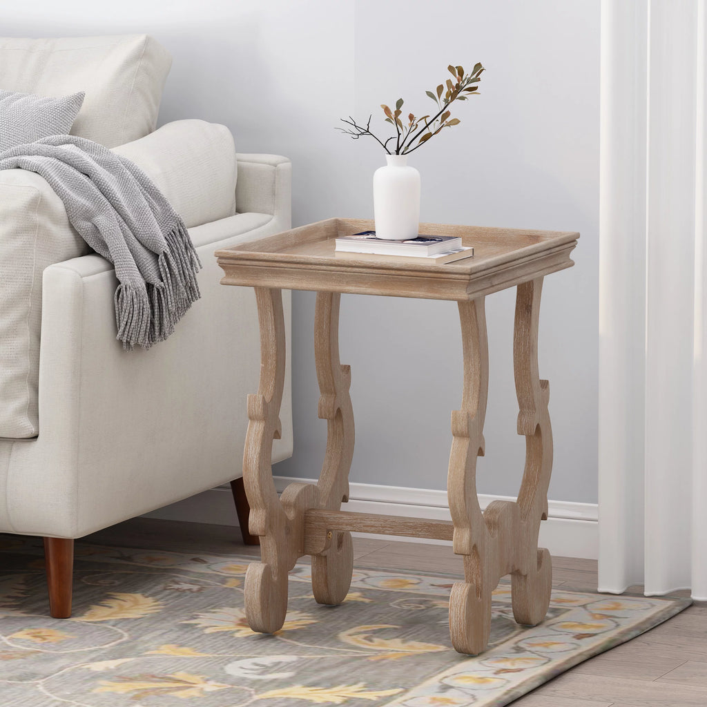 Faux Wood Accent Table I2464