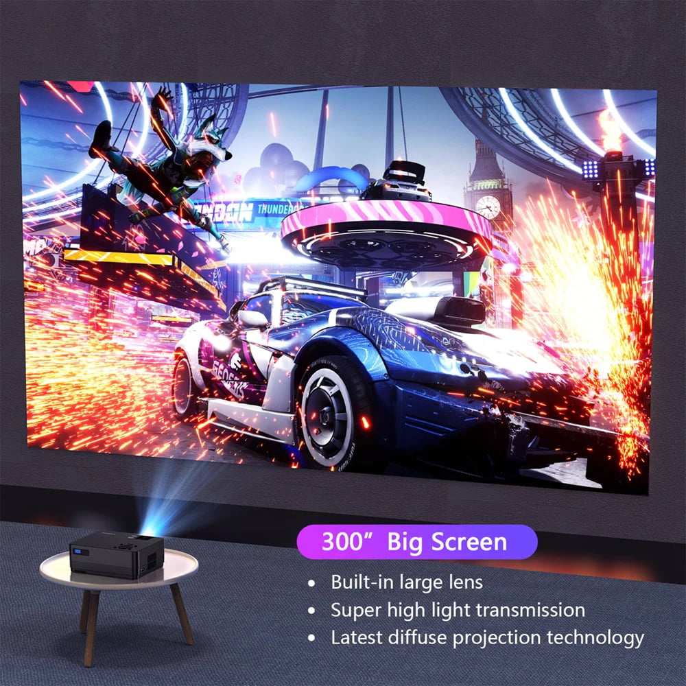 5G WiFi Bluetooth 1080P LCD Projector P893410