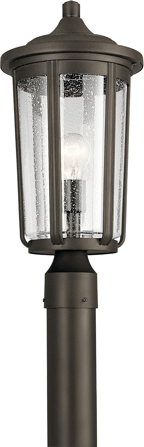 1 Light Textured Black Outdoor Wall Light R487
