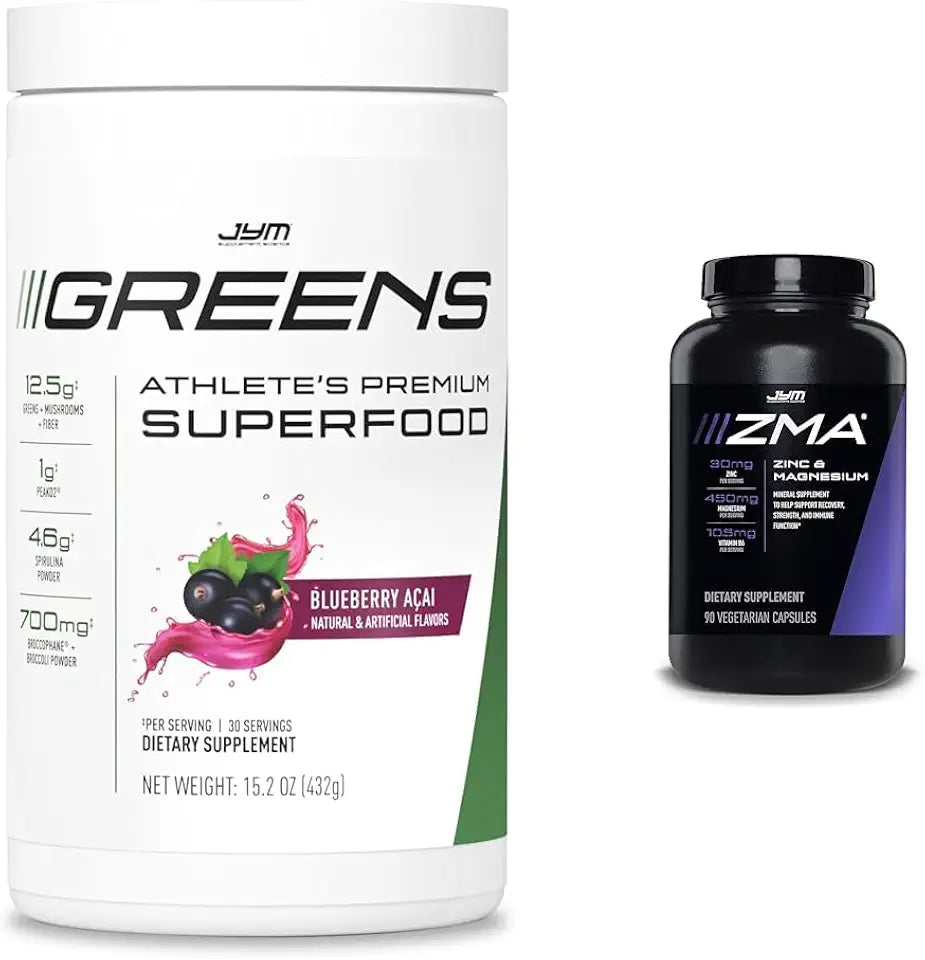 Blueberry Acai Powder with Zinc Magnesium Capsules Supplement, 90 Capsules Z689324