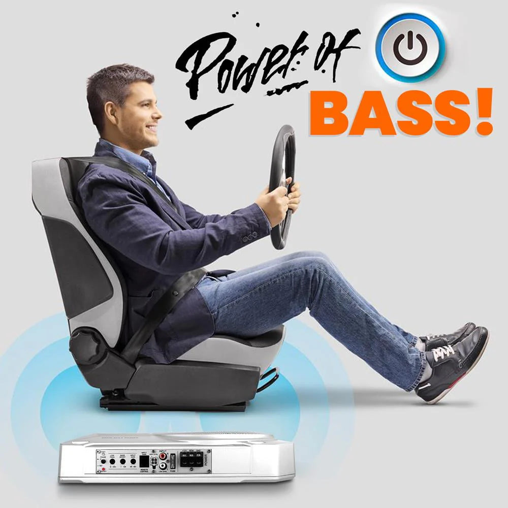 10-Inch Low-Profile Amplified Car Subwoofer M3136