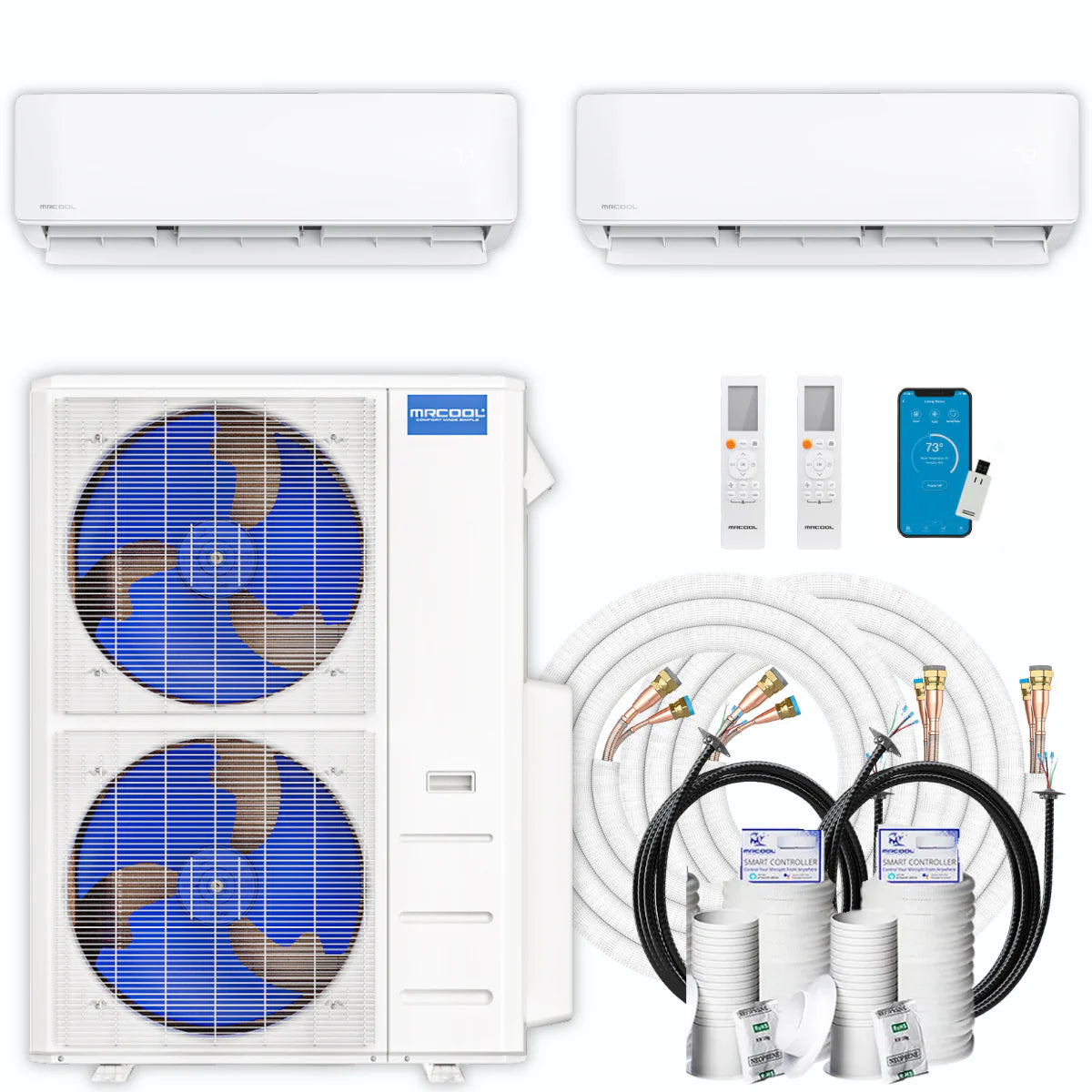54,000 BTU 2 Zone Ductless Air Conditioner and Heat Pump G30868