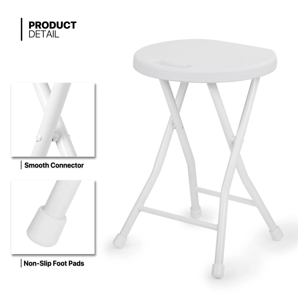 7 Pieces 5 FT Folding Round Table and Chair Set Y337