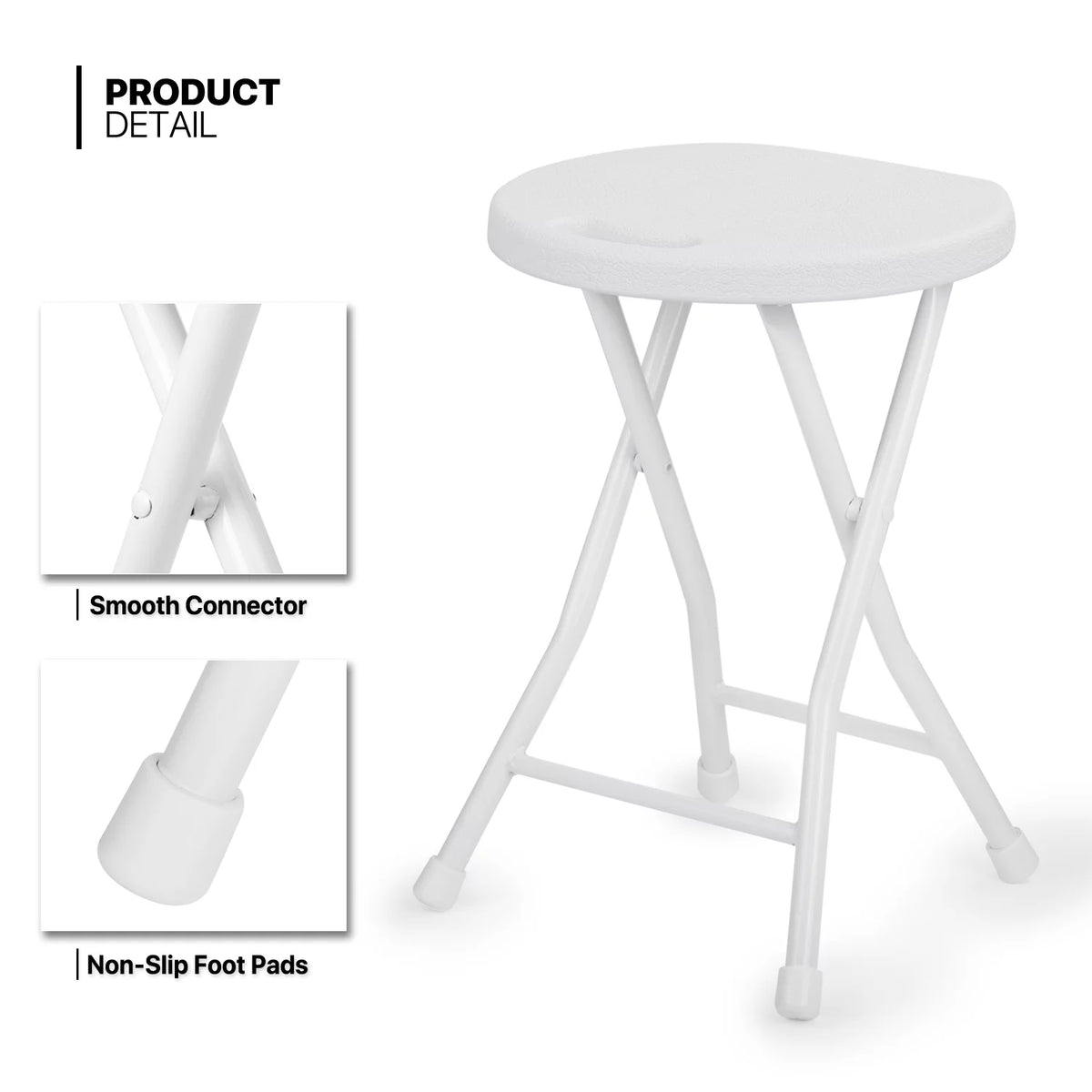 7 Pieces 5 FT Folding Round Table and Chair Set Y337