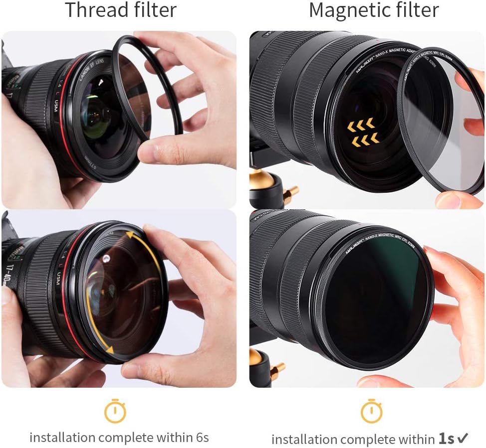 82mm Magnetic Lens Filter Kit with 4 in 1 Filter Pouch O619