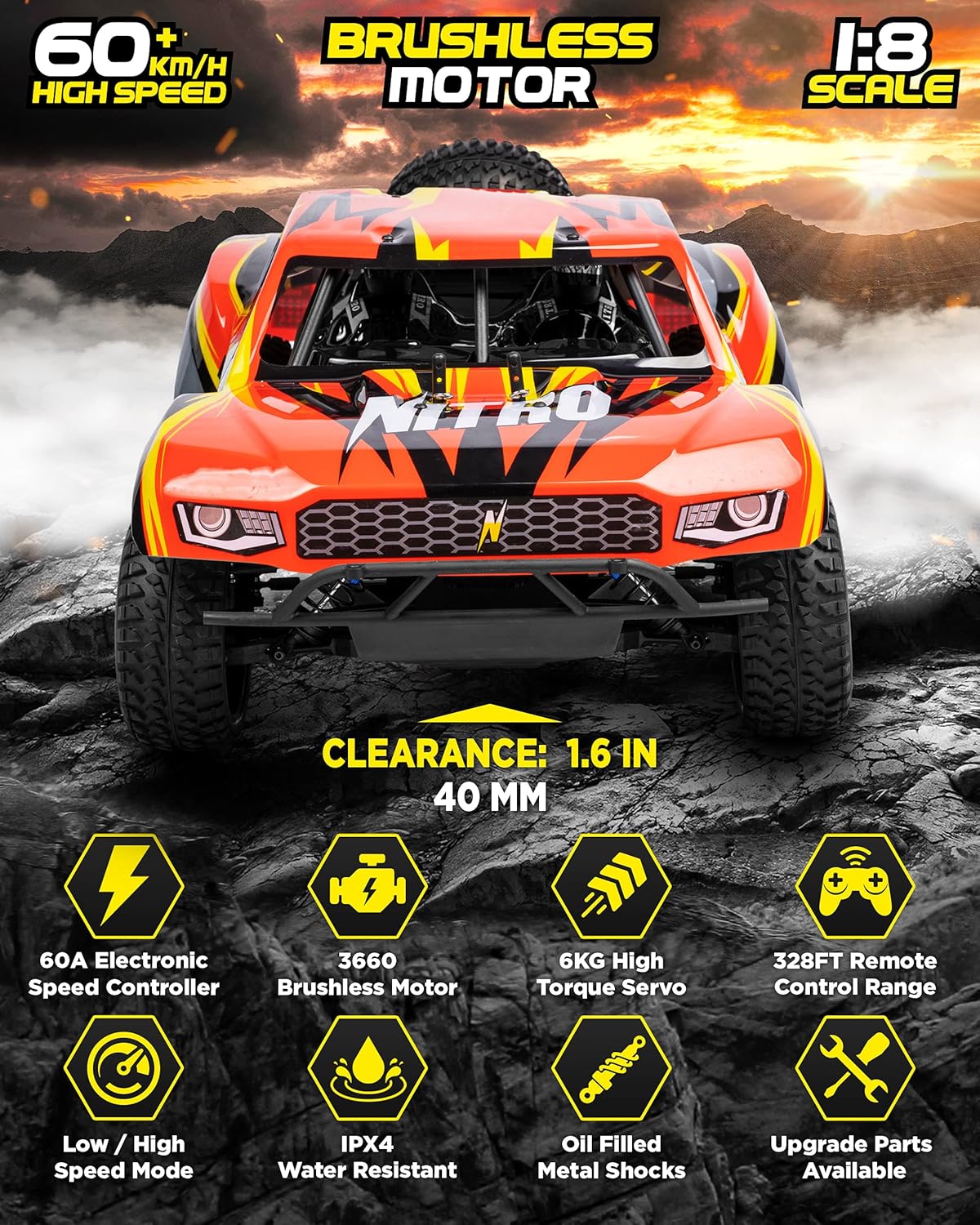 4x4 Nitro Offroad Remote Control Monster Truck T268641