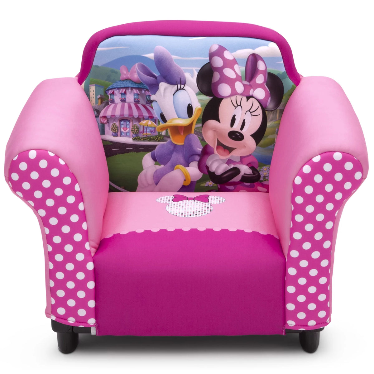 Kids Upholstered Chair with Sculpted Plastic Frame P5098