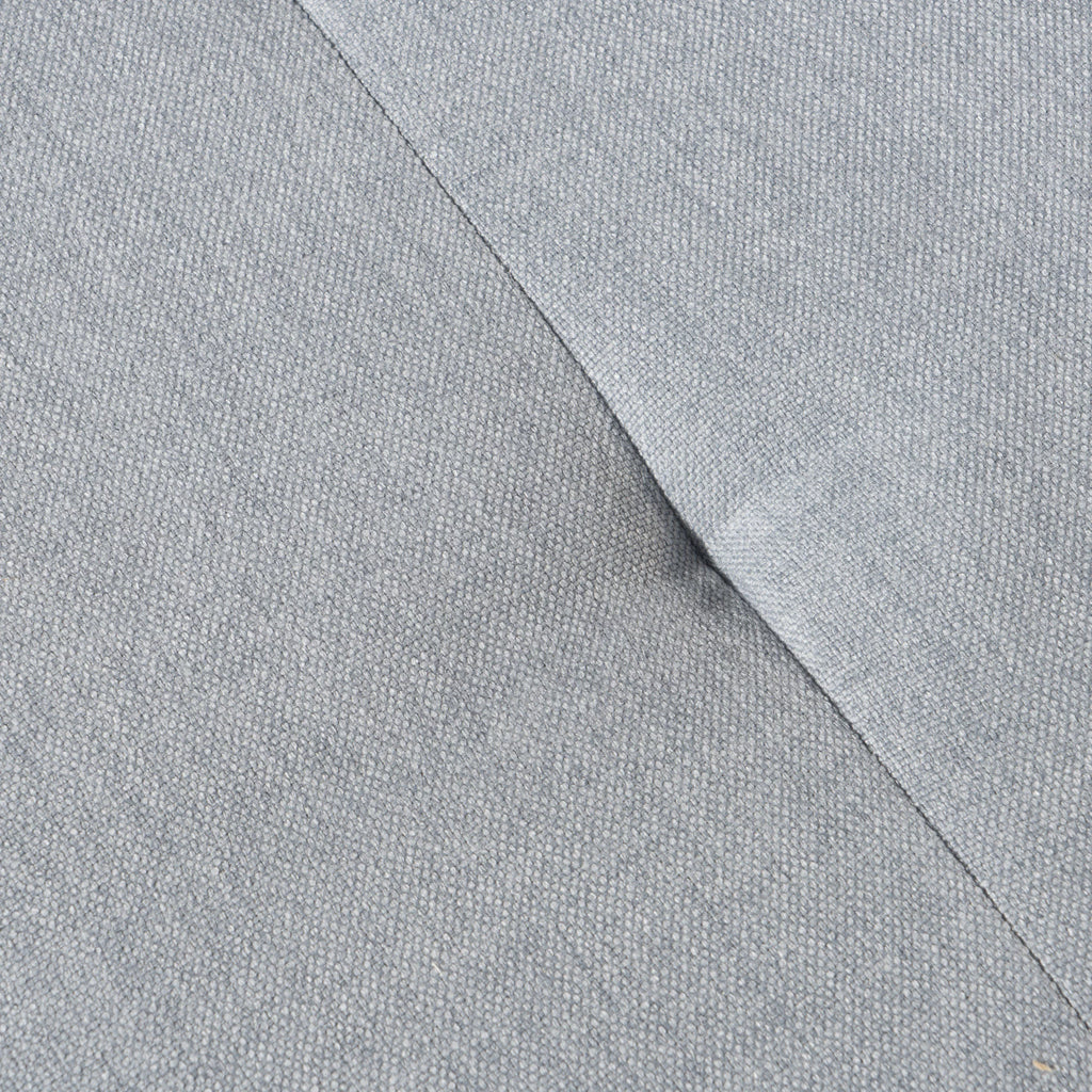 Light Grey Tufted Rectangular Ottoman U4829