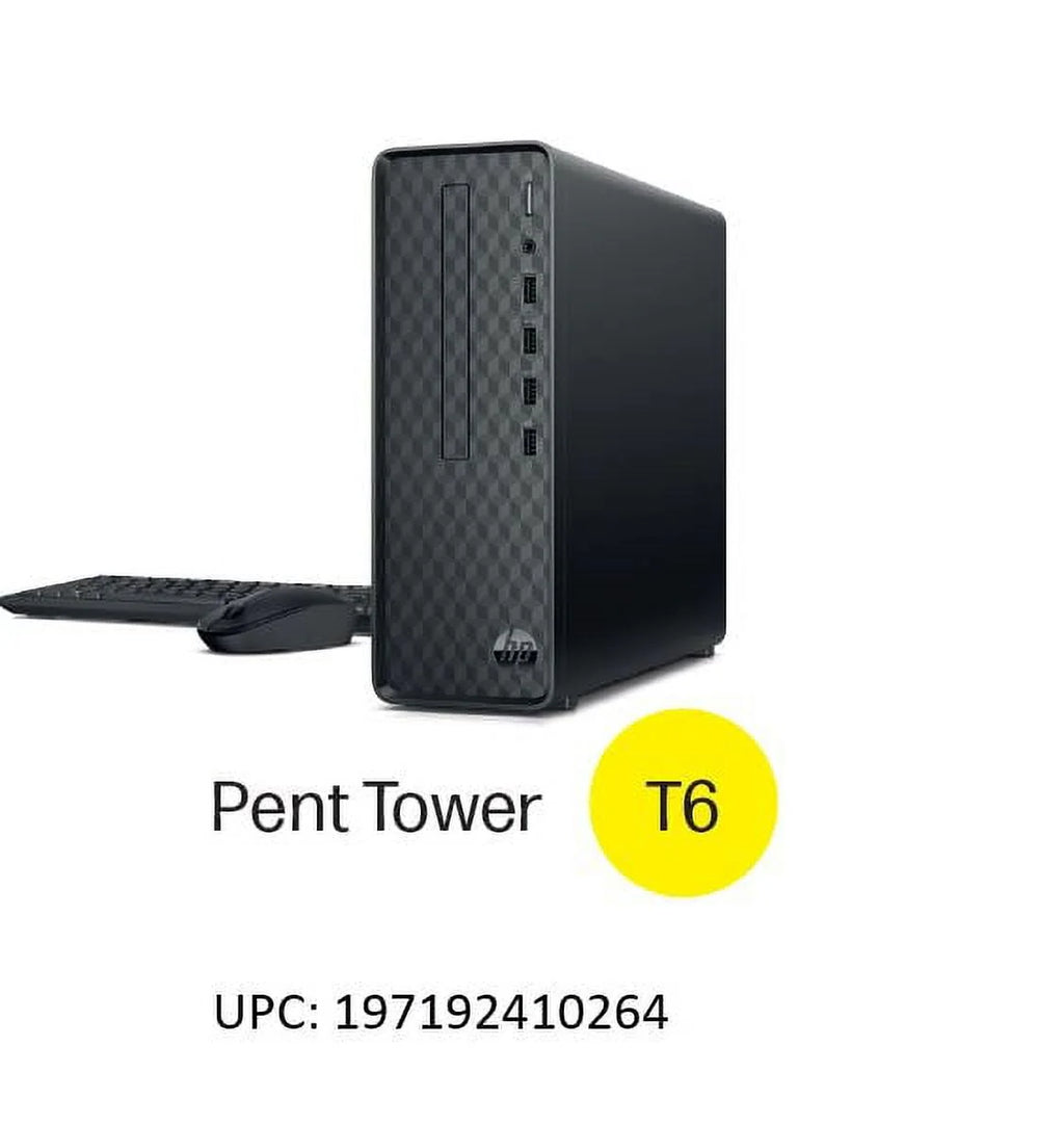 Black Slim Desktop Tower Y265904