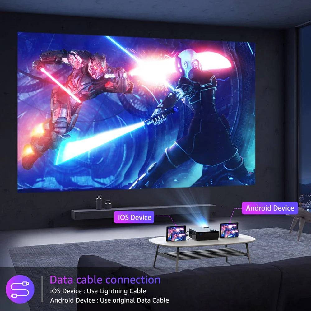 5G WiFi Bluetooth 1080P LCD Projector P893410