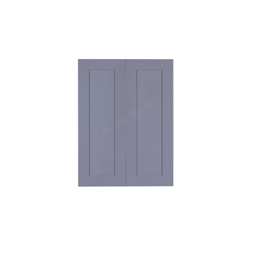 24x30x12 in. 2-Door Wall Cabinet with 2-Shelves in Gray W696499