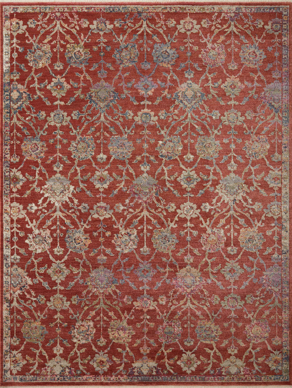 Red Multi Rug 7'10 x 10' P6617
