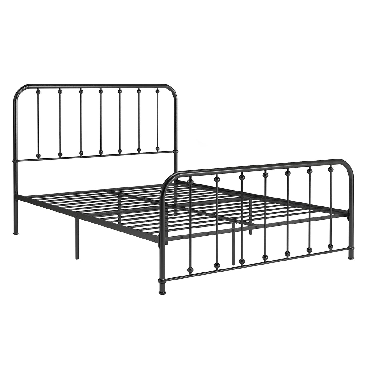 White Metal Platform Full Bed C602