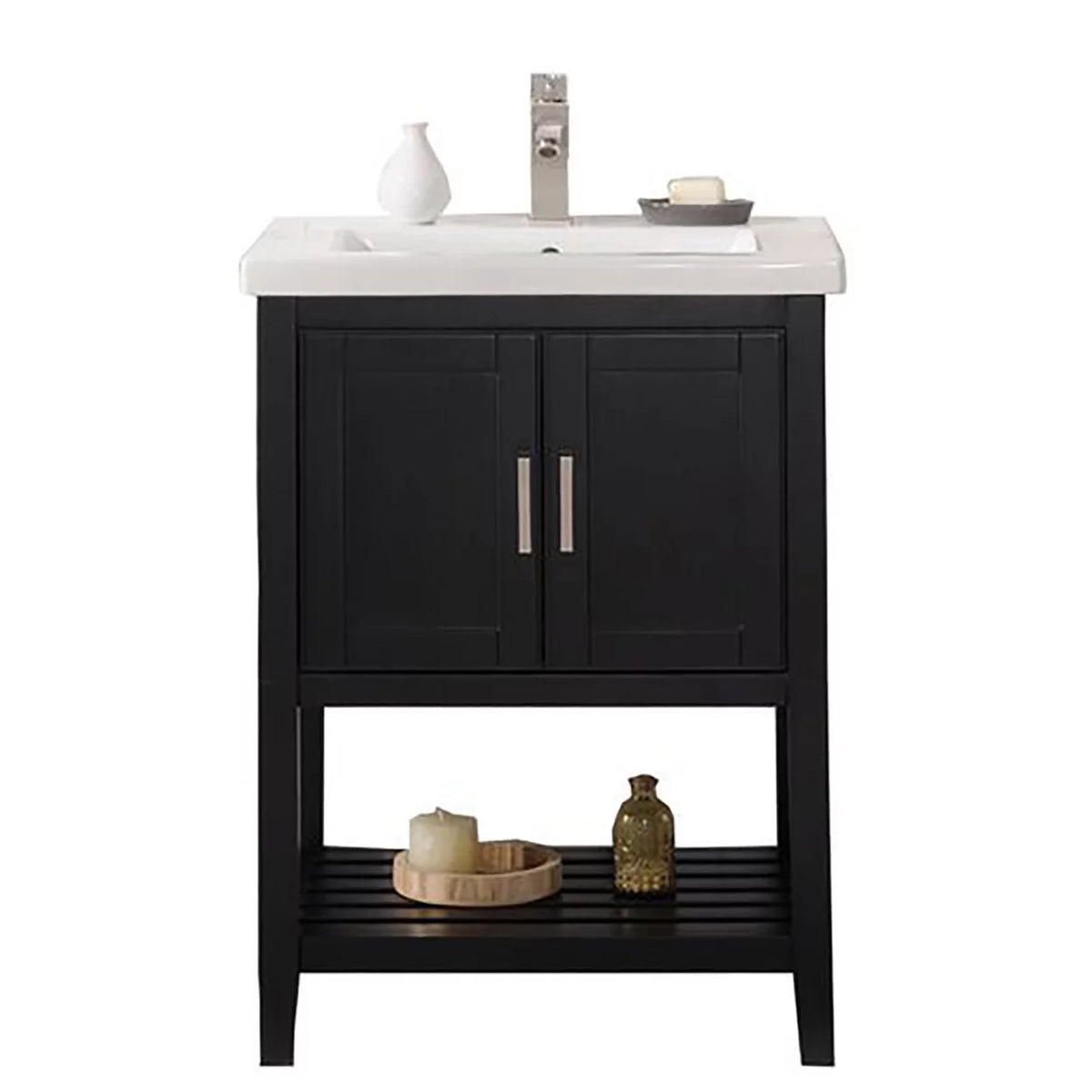 24" Espresso Sink Vanity F43048