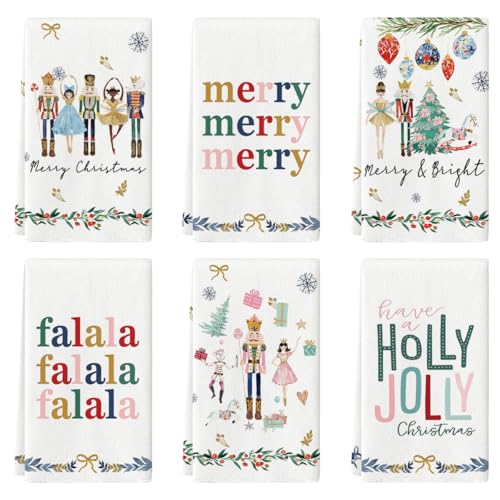 Christmas Kitchen Dish Towels Set of 6 P25366