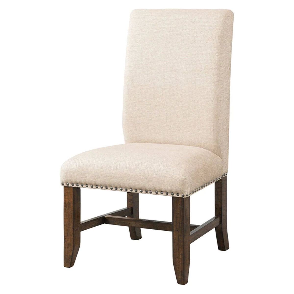 7PC Dining Set Table & 6 Fabric Side Chairs B487