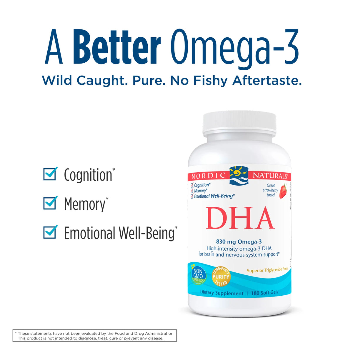 DHA Strawberry Fish Oil Softgels 180 Ct Q480008