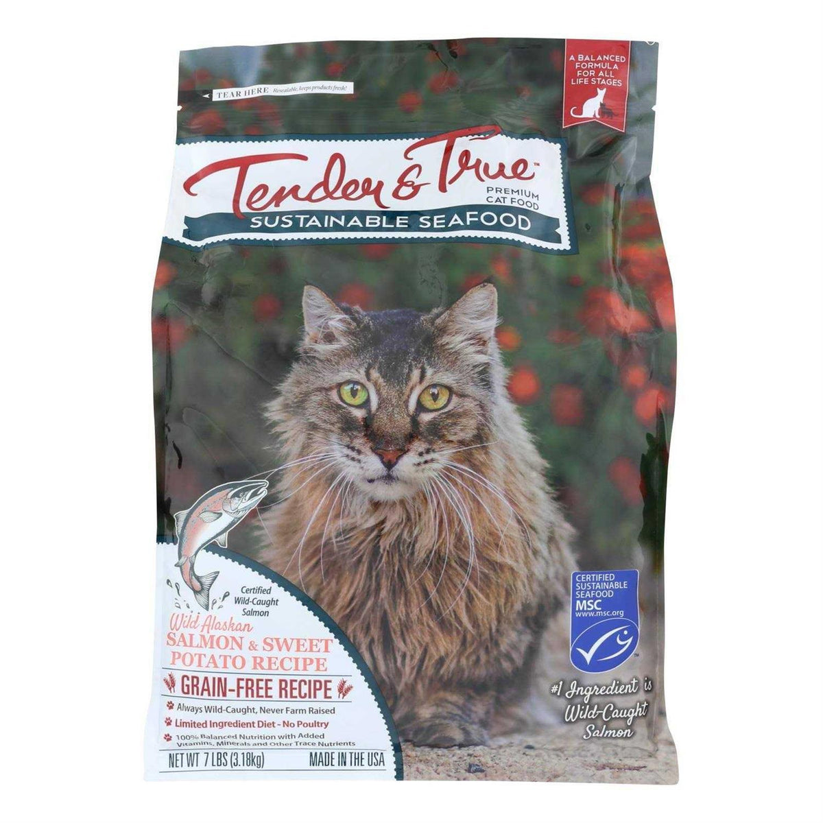 Salmon & Sweet Potato Recipe Dry Cat Food L6862