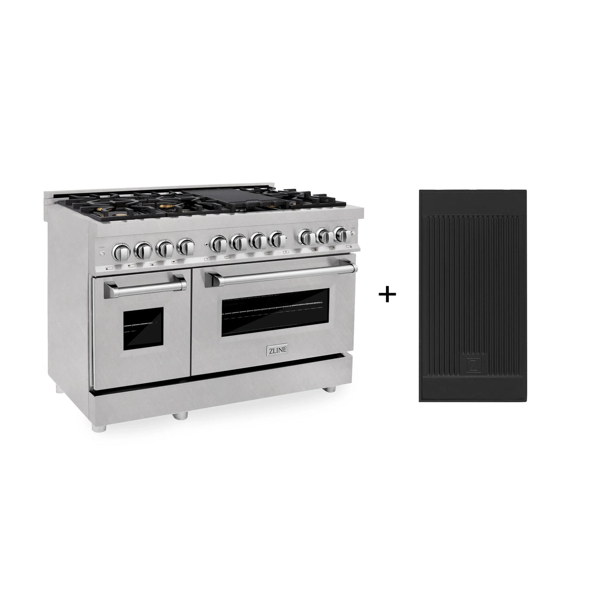 48 6.0 cu. ft. Gas Burner Electric Oven with Griddle Stainless Steel X5260