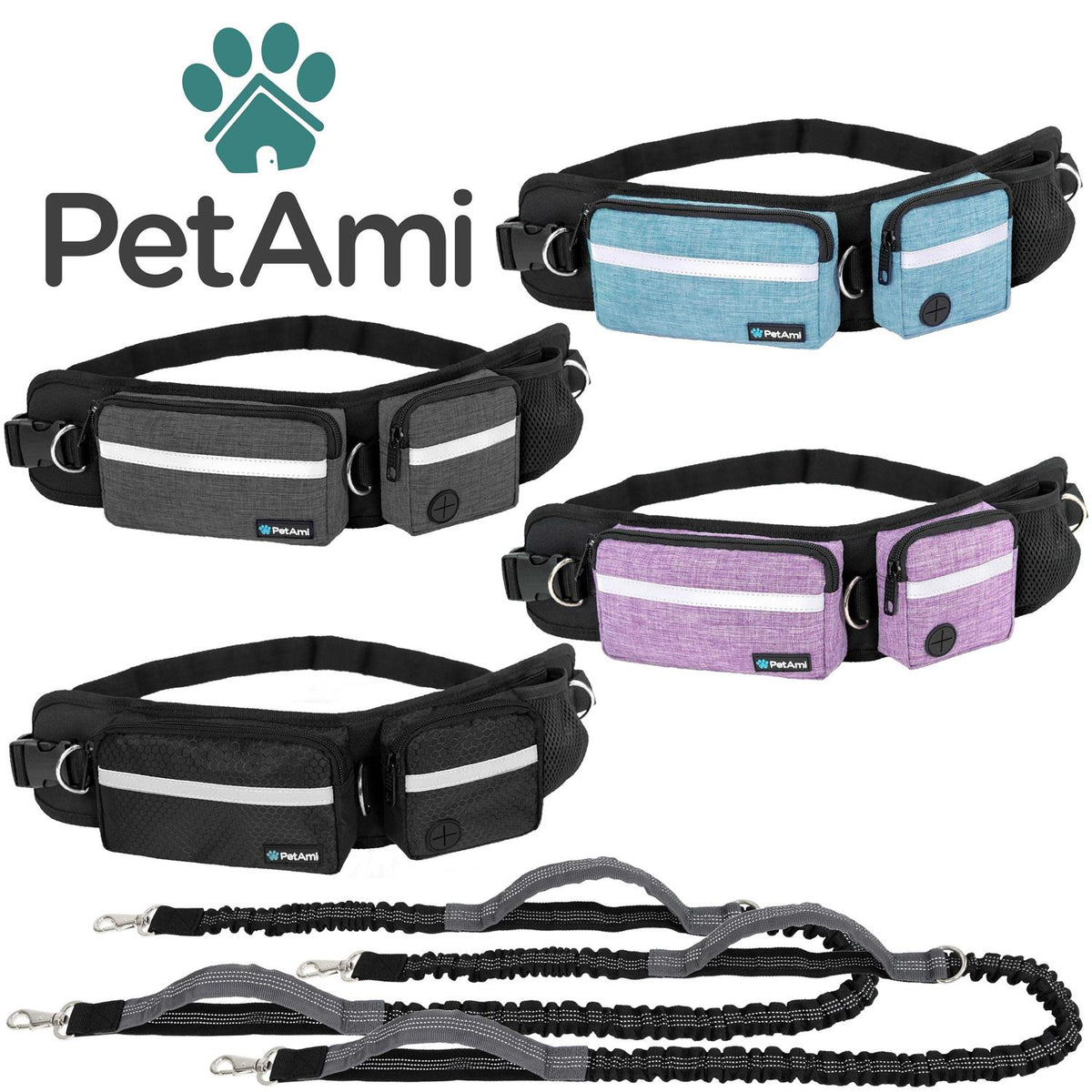Hands Free Dog Leash Belt Bag E6342