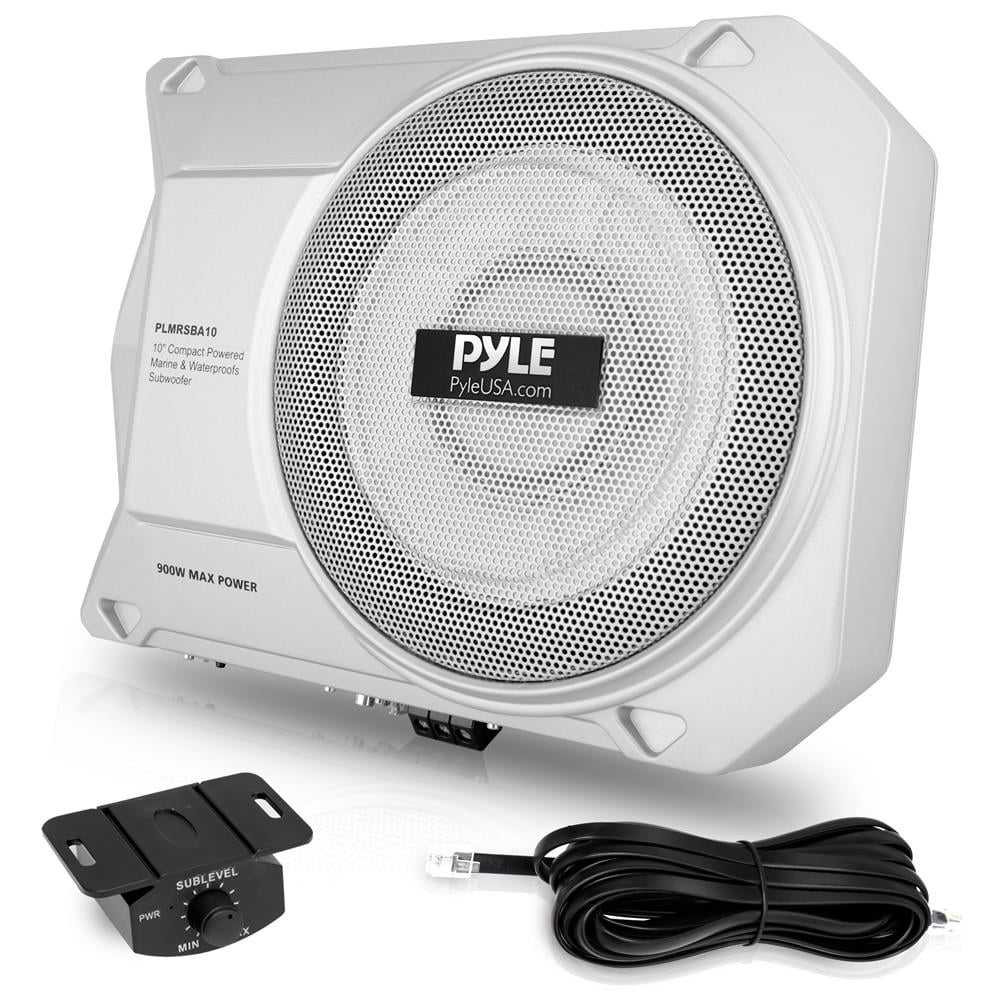 10-Inch Low-Profile Amplified Car Subwoofer M3136