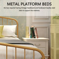 Platform Metal Bed Frame with Headboard Full V25391