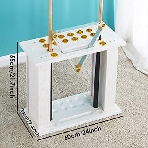 Freestanding Wooden Pool Cue Rack for 16 Cues H462