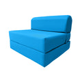 Turquoise Folding Foam Sleeper Chair I540