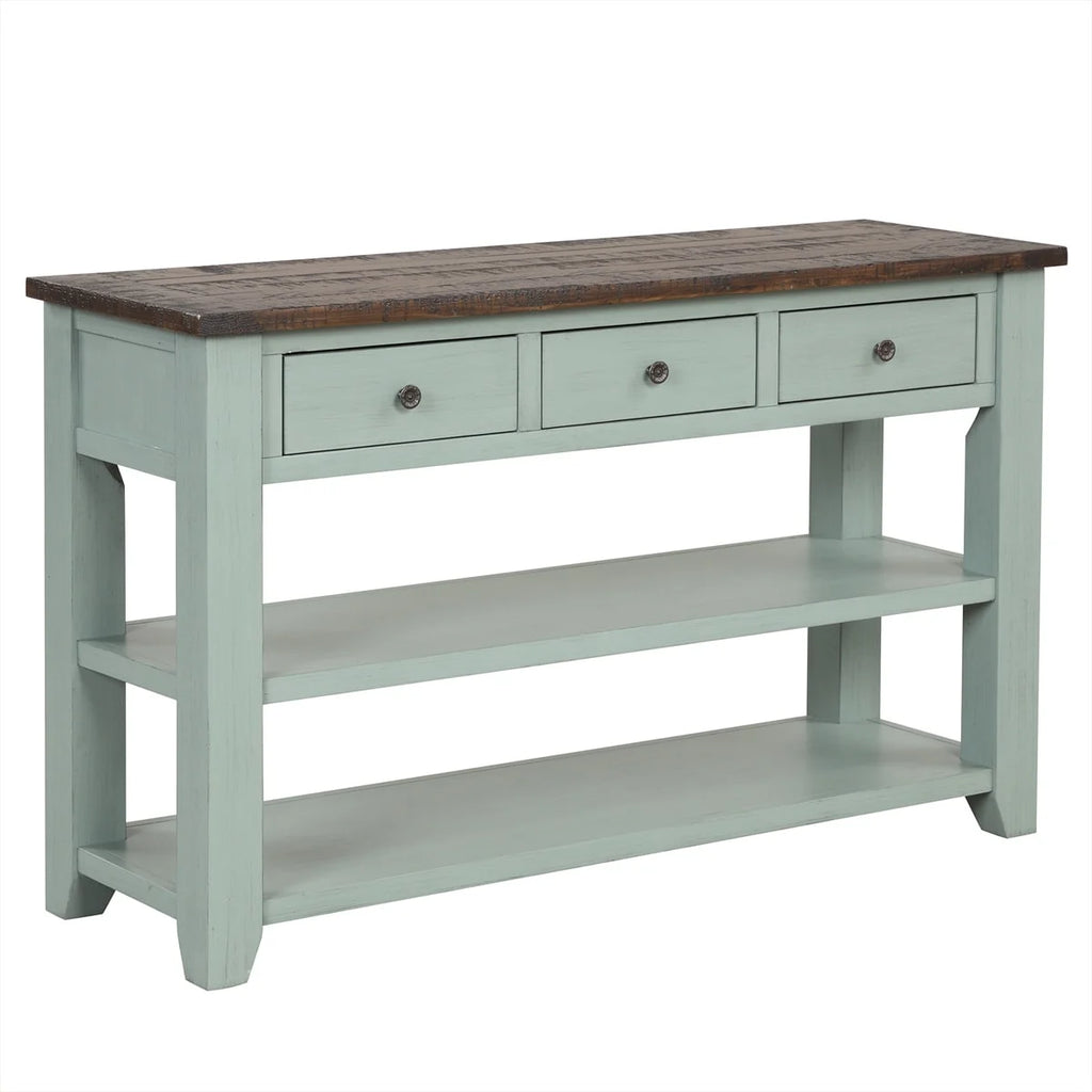 48'' Solid Pine Wood Top Console Table J7474