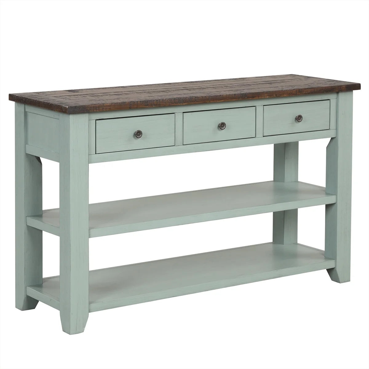 48'' Solid Pine Wood Top Console Table J7474