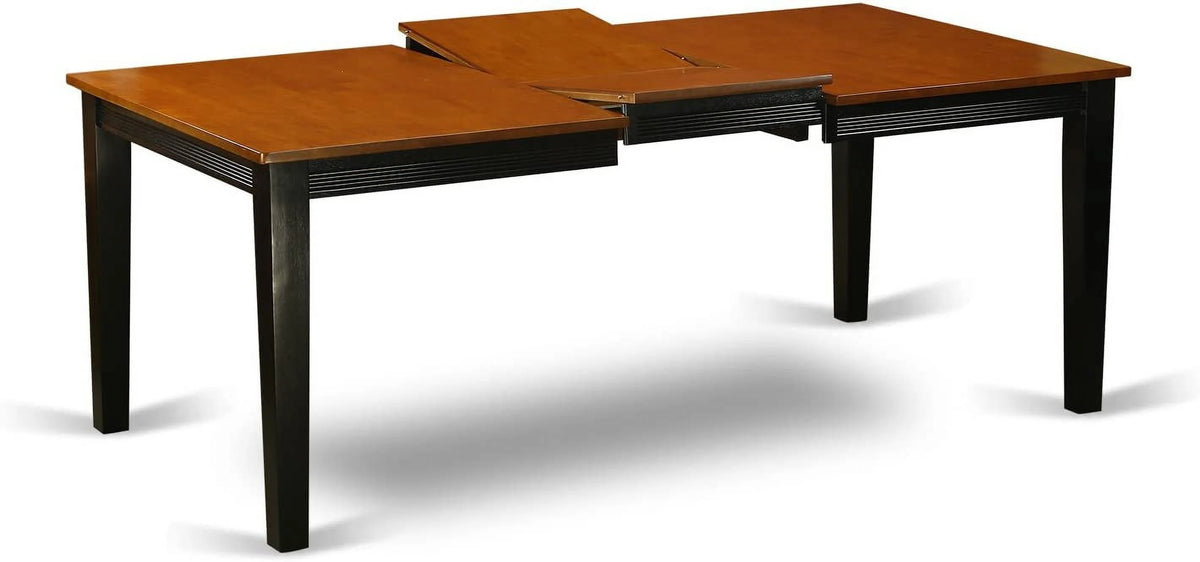 9 Piece Black & Cherry Wood Dining Table Set R7610