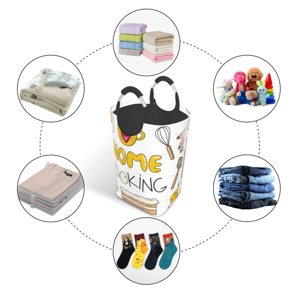Large Canvas Fabric Laundry Hamper M32324