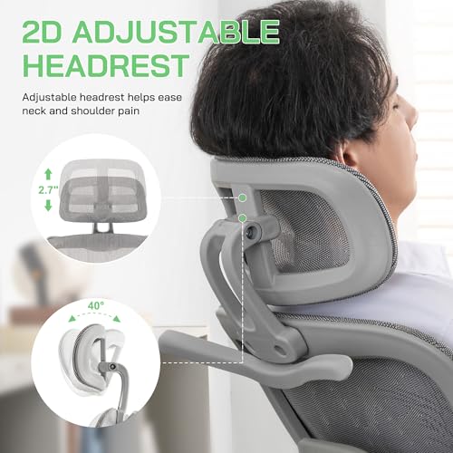 Ergonomic Mesh Office Chair with Footrest and Lumbar Support G9609