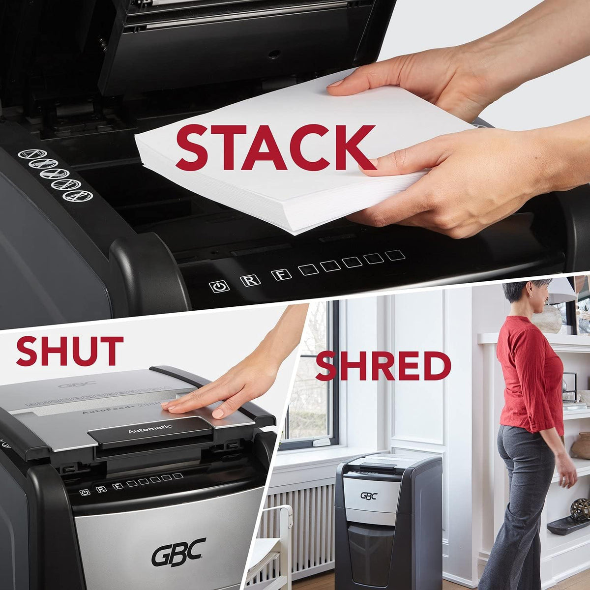 Auto Feed 230 Sheet Capacity Super Cross-Cut Paper Shredder M4236