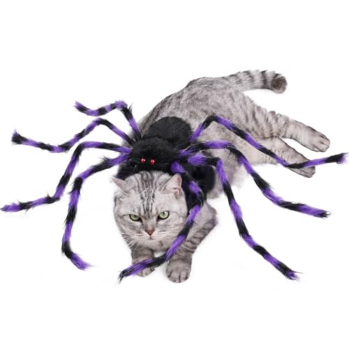 Furry Purple and Black 8 Legs Dog Cat Costume P324