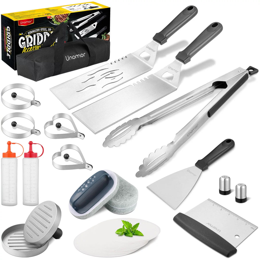 Stainless Steel Griddle Grill Tools Set D634