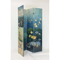 Hand Painted Double Side Screen - Blue W865404