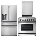 36 Gas Range, Refrigerator with Water and Ice Dispenser, Dishwasher W2828