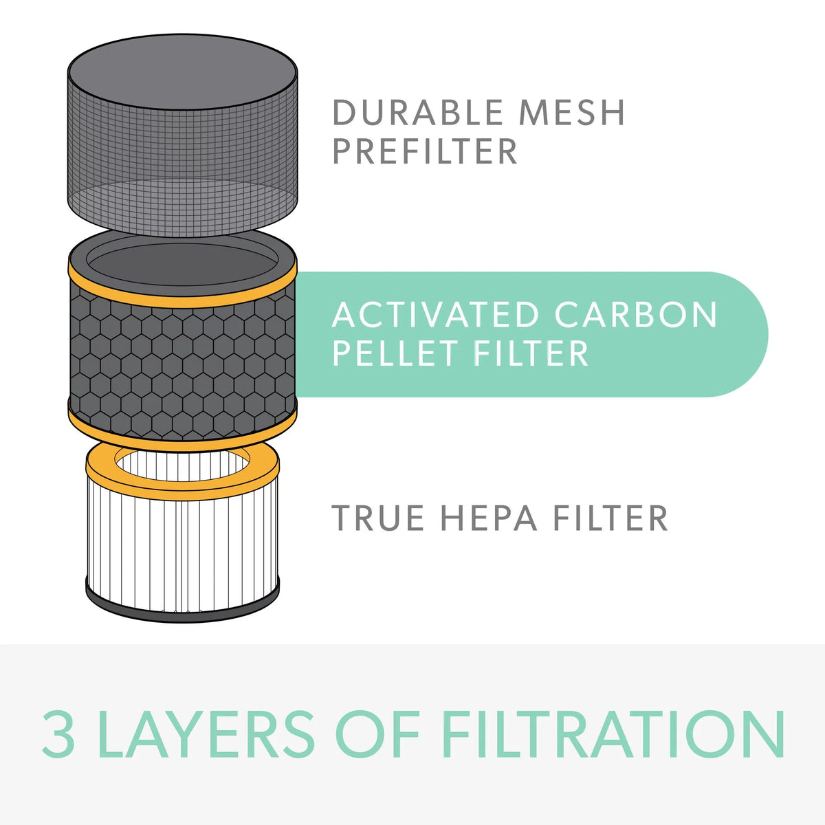 Odor & VOC Filter with True HEPA B231524