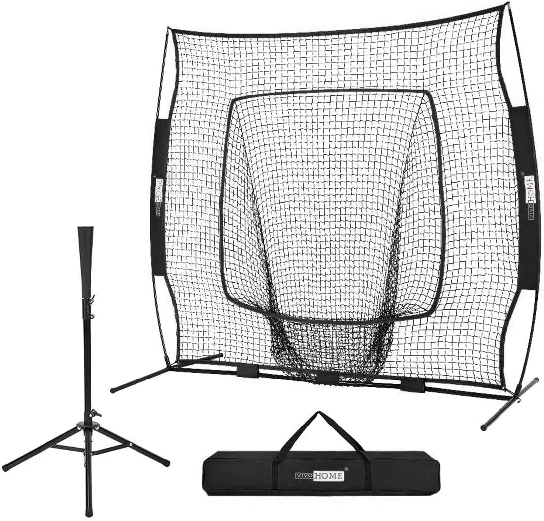 7x7Ft Baseball Softball Practice Net with Carry Bag B2156