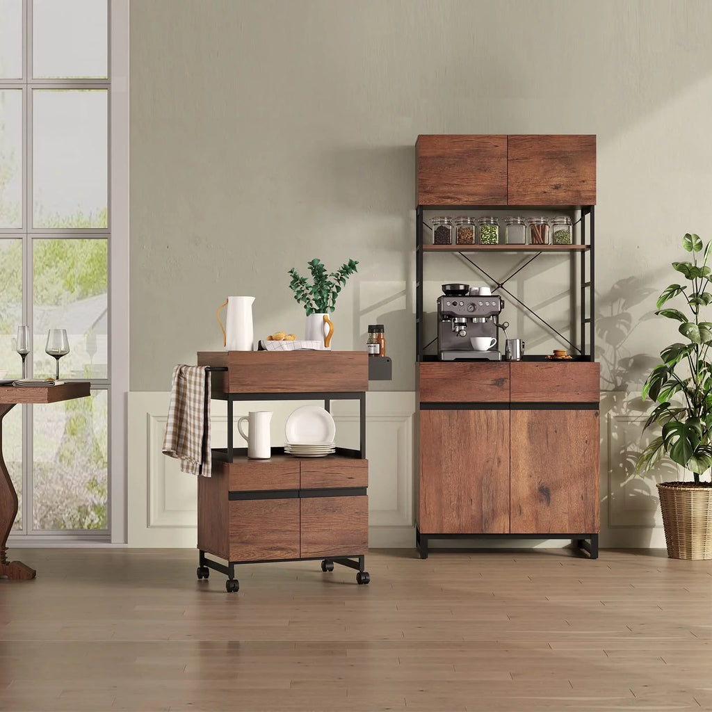 Kitchen Island with Drawer and Storage Cabinet M345853