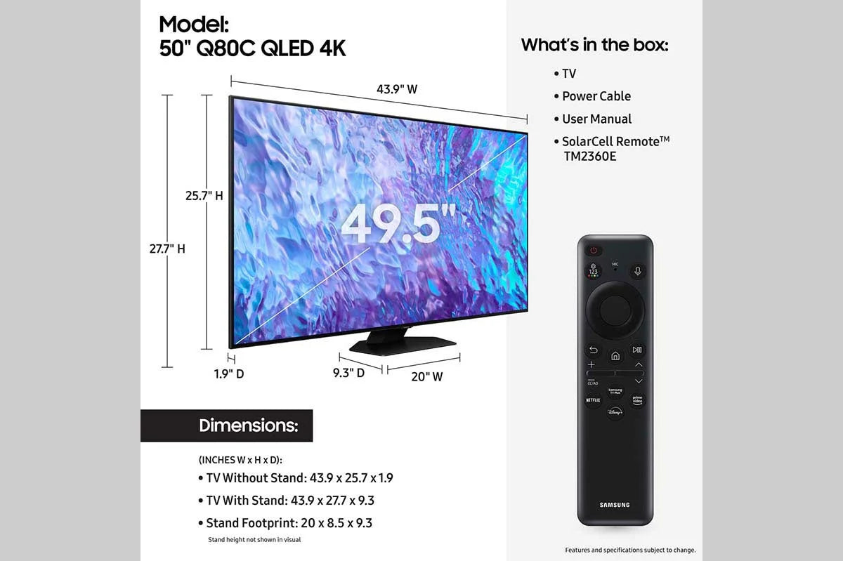 50 Class QLED 4K Smart TV O92829