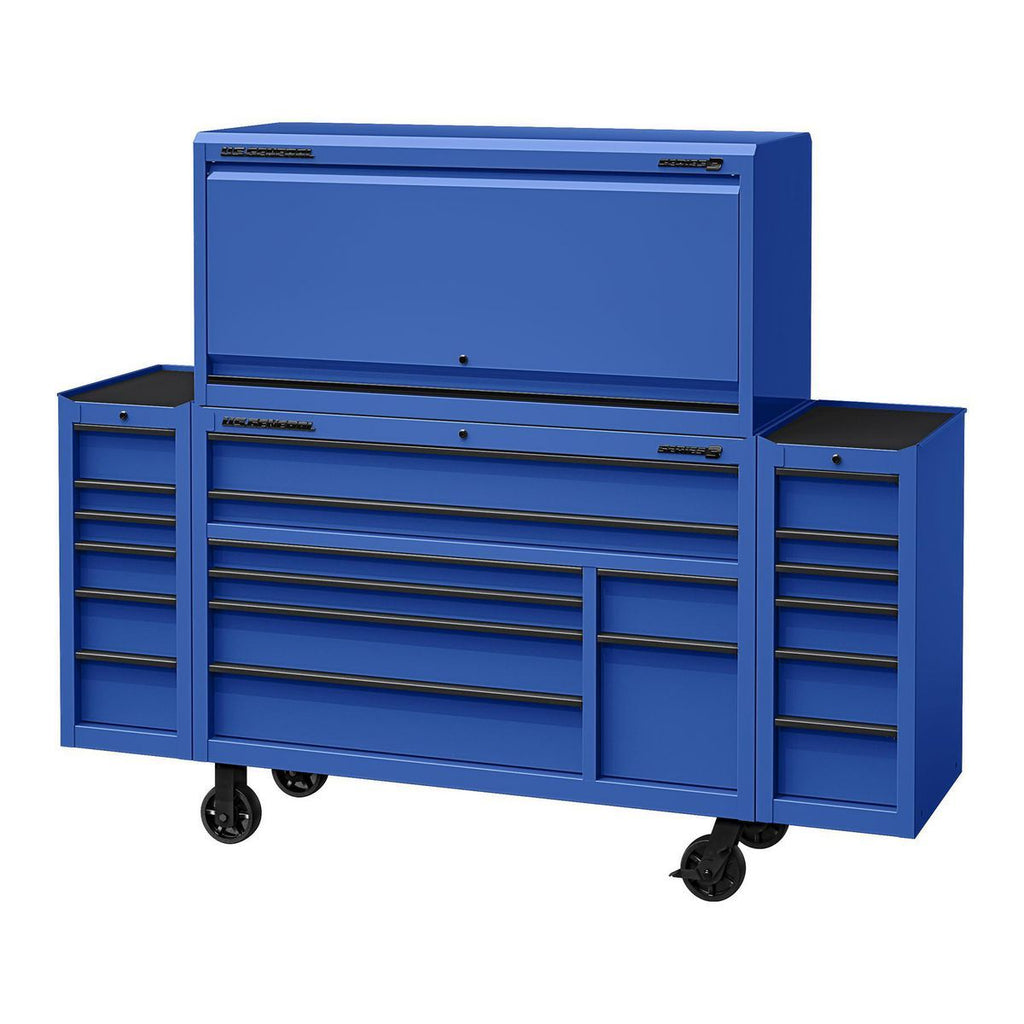 56 in. x 22 in. Blue Work Center Hutch X268246