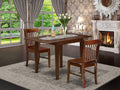 3 Piece Rectangle Dropleaf Table and 2 Dining Chairs O511219