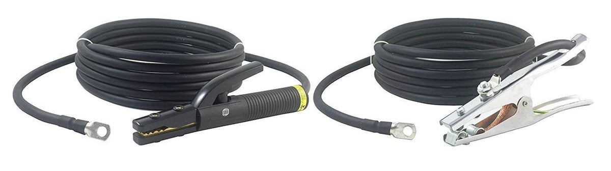 350 Amp Welding Leads Assembly Set 1/0 AWG Cable 15 Feet E365711