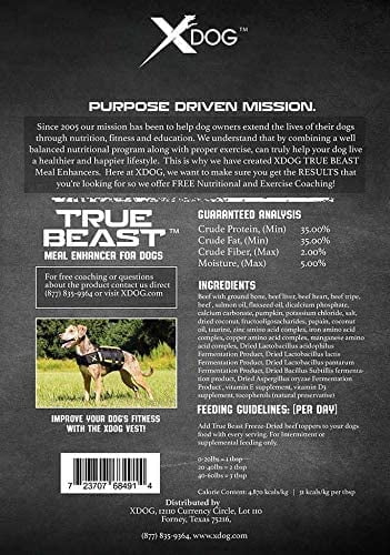 Freeze Dried Beef Dog Food Toppers 10 oz J643