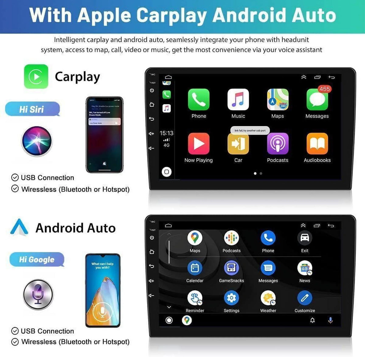 9 Inch Android Car Stereo Radio GPS Navigation 2+32GB U1259